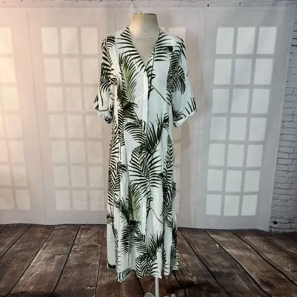 h&m green button down dress Coralie Maxi Gown in Sage Green